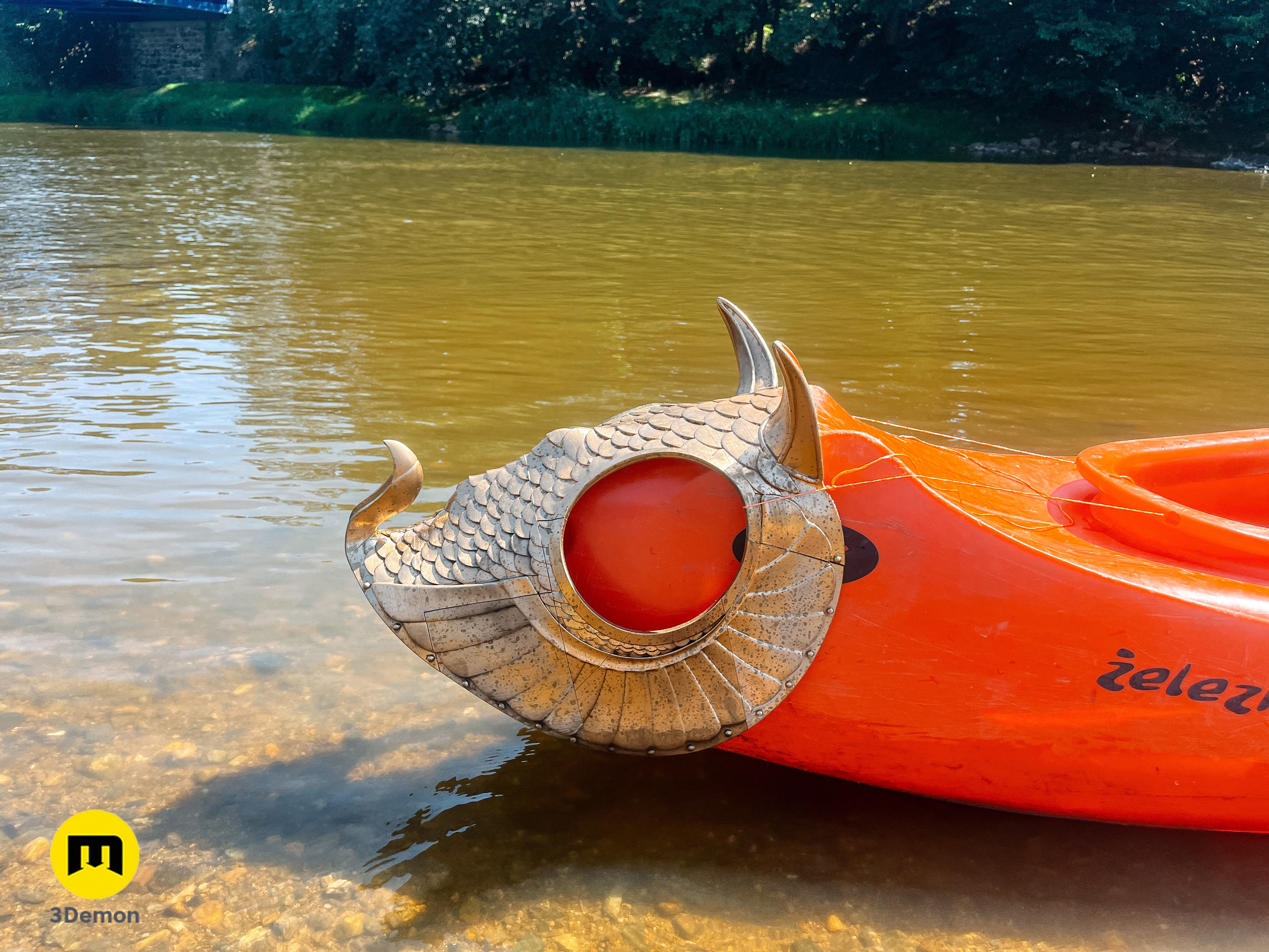  Horse Head Dragon Armor Rings of Power 3D print model_9