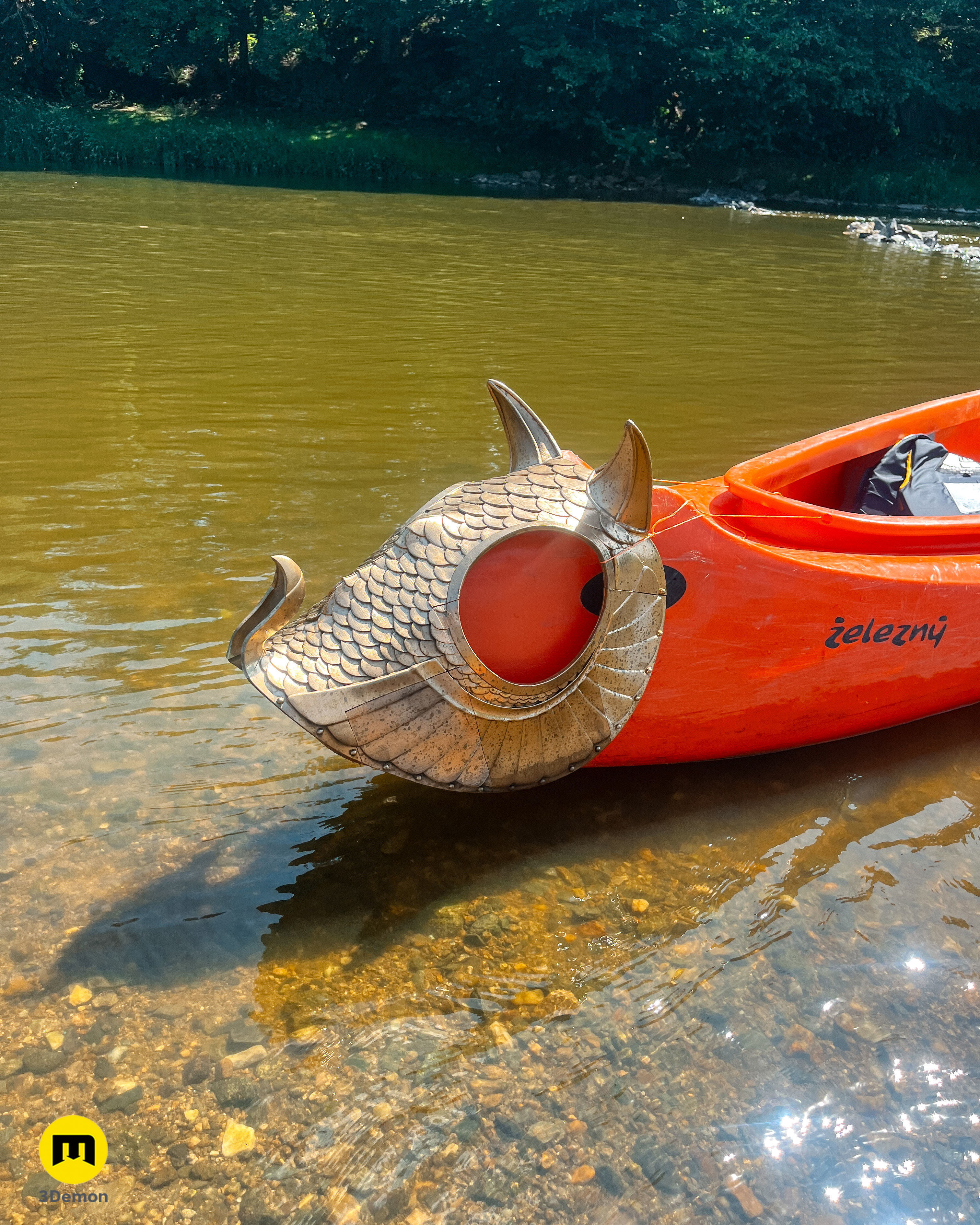  Horse Head Dragon Armor Rings of Power 3D print model_10