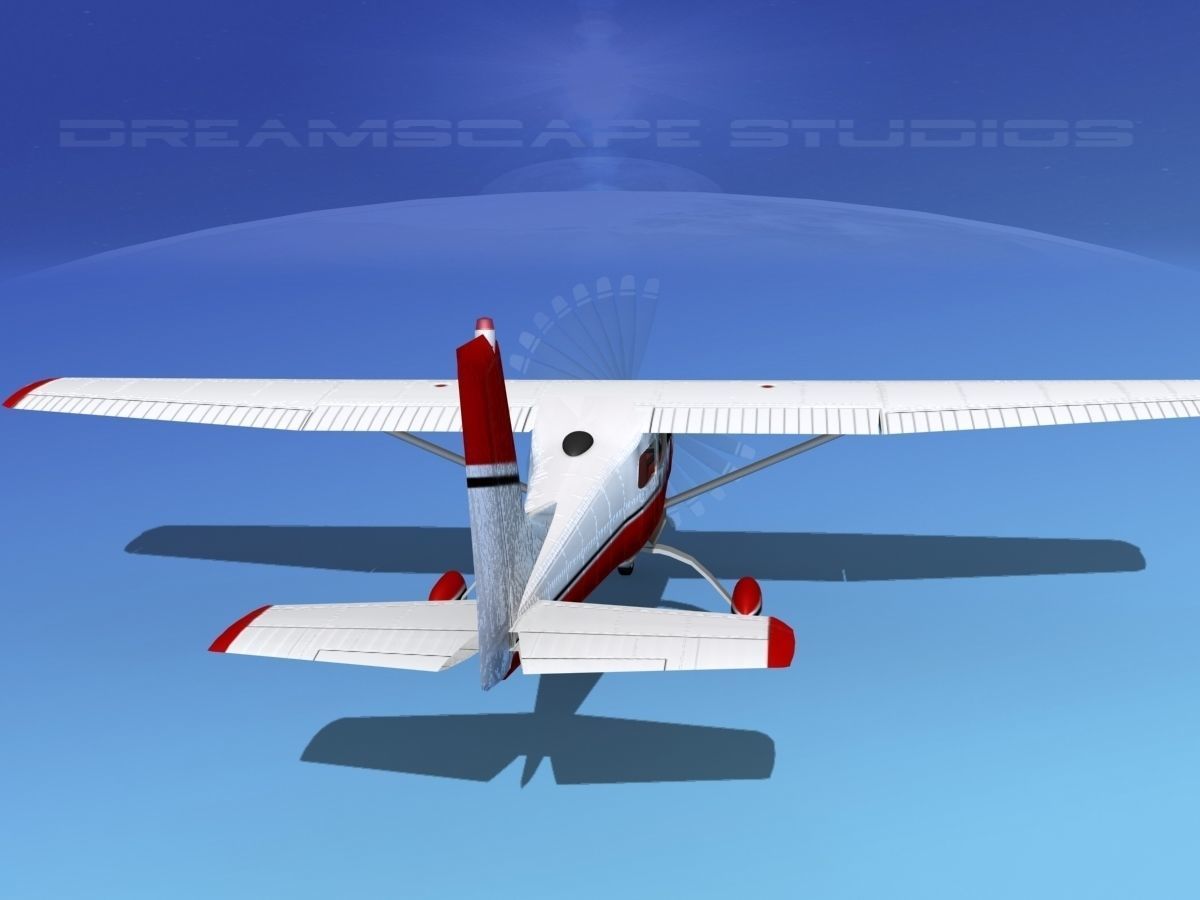 Cessna 175 Skylark V13 3D model_4