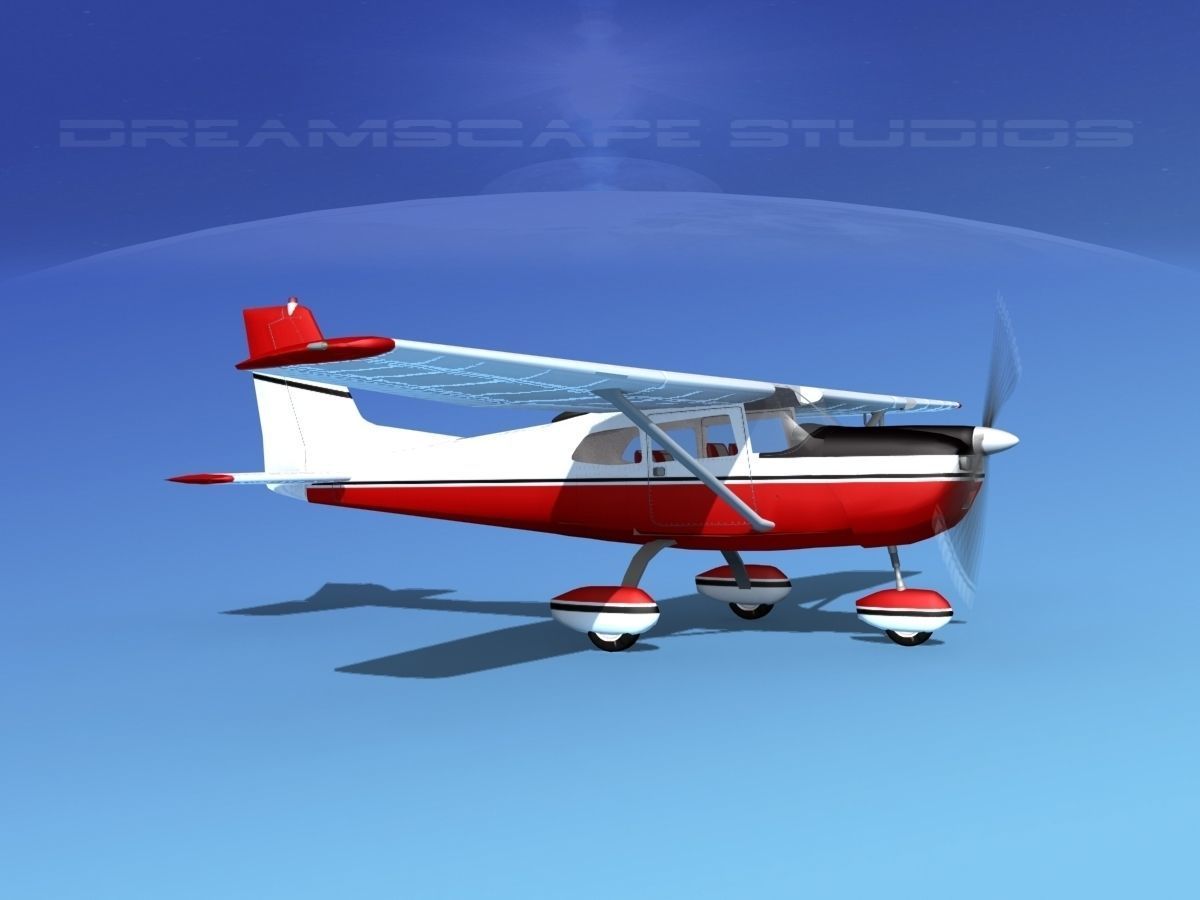 Cessna 175 Skylark V13 3D model_1