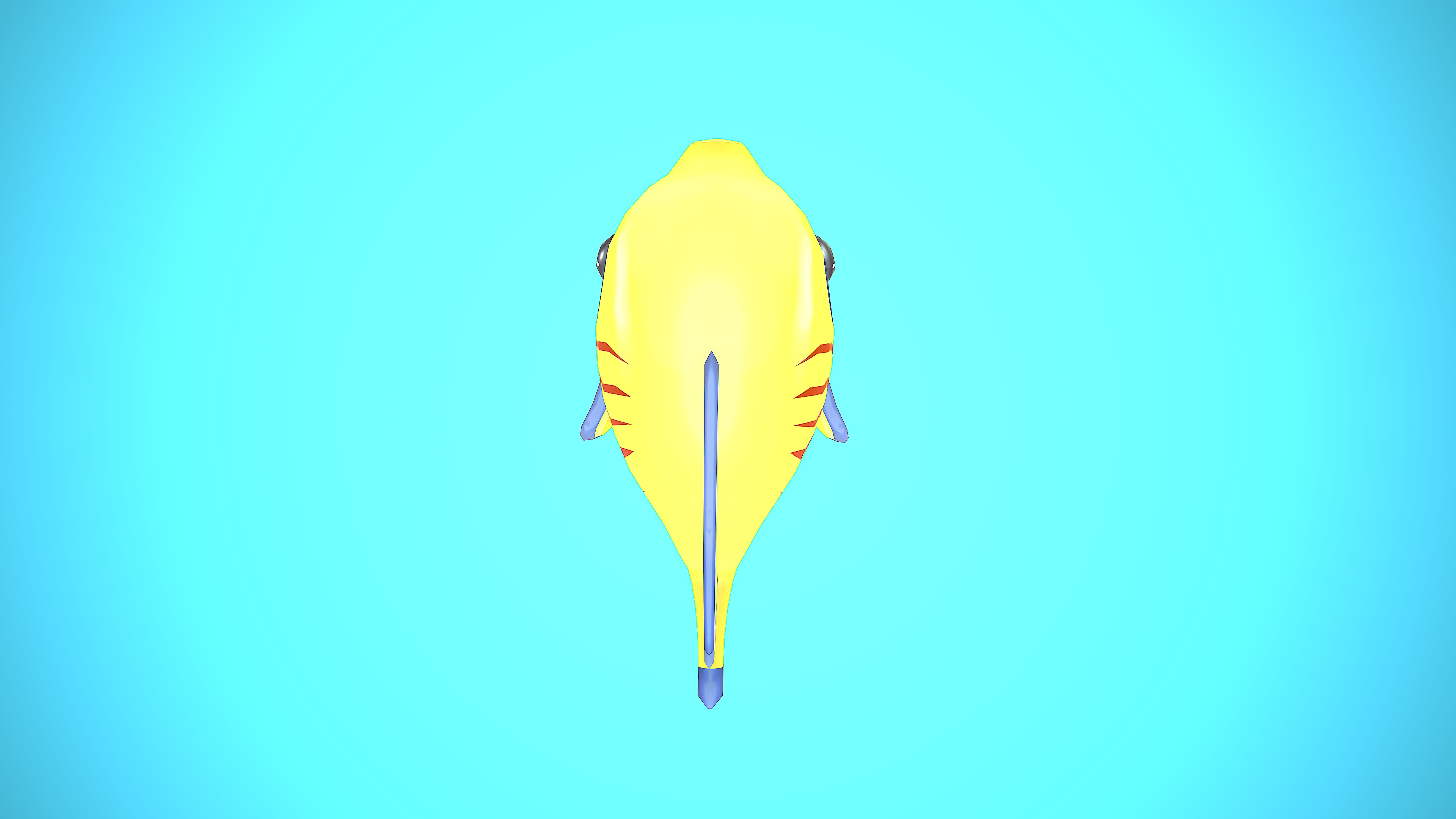 FISH 01 CARTOON STYLIZED Low-poly 3D model_14