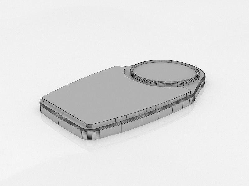 Analog Body Weight Scale 3D model_4