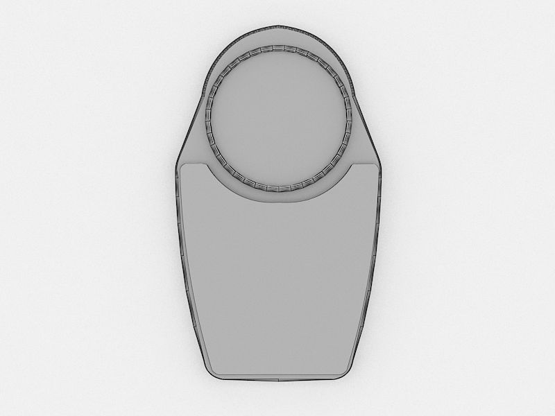 Analog Body Weight Scale 3D model_3