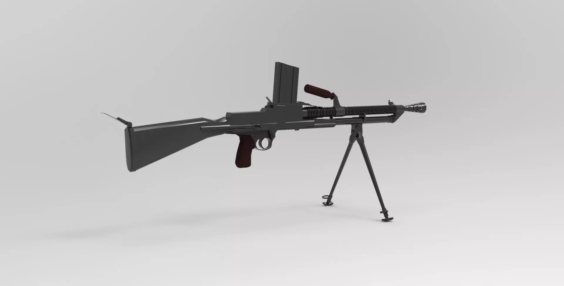 ZB vz  light machine gun  3D model_0