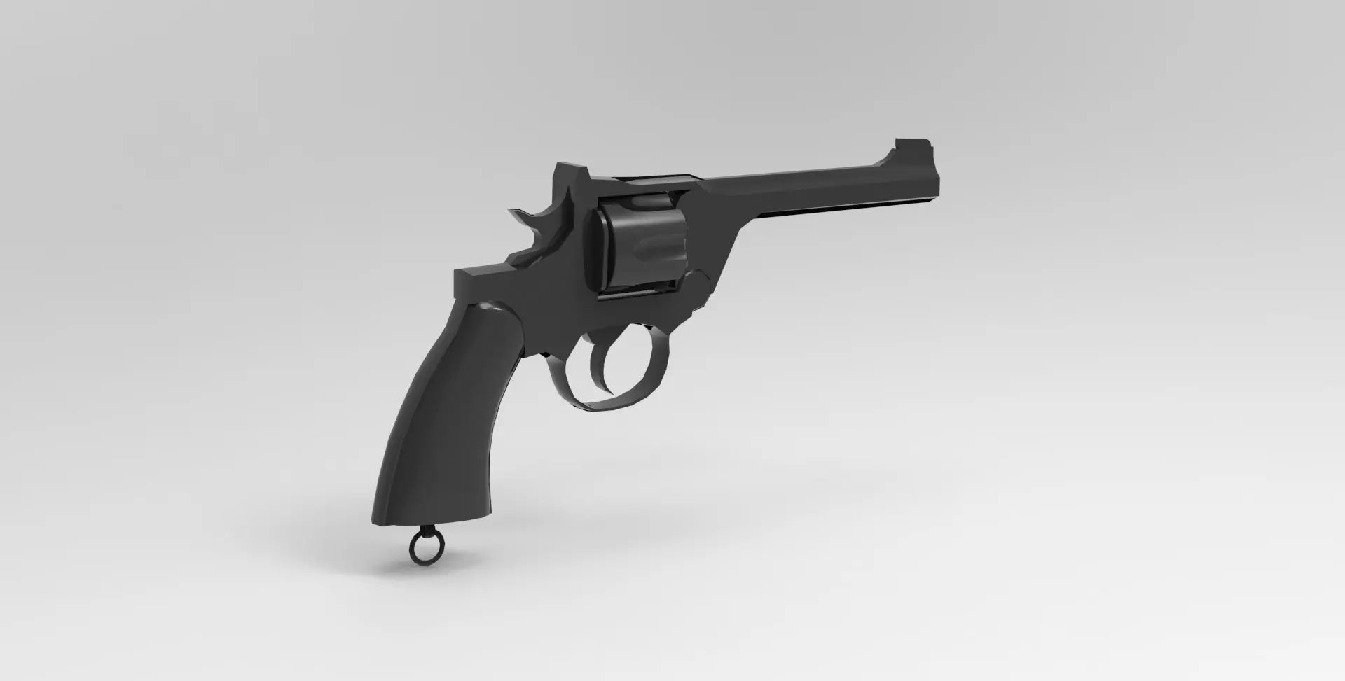 Webley Revolver 3D model_0