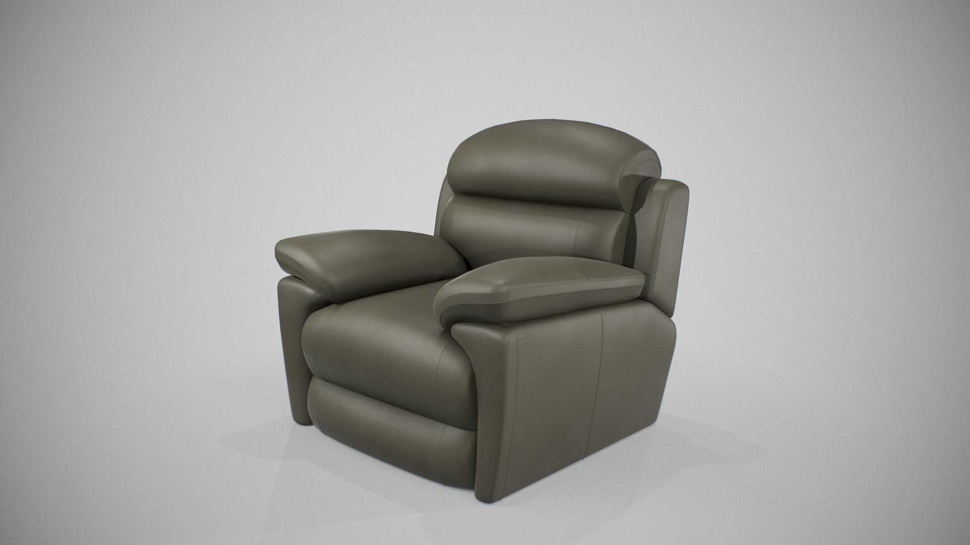 Recliner Sofa  Low-poly 3D model_5