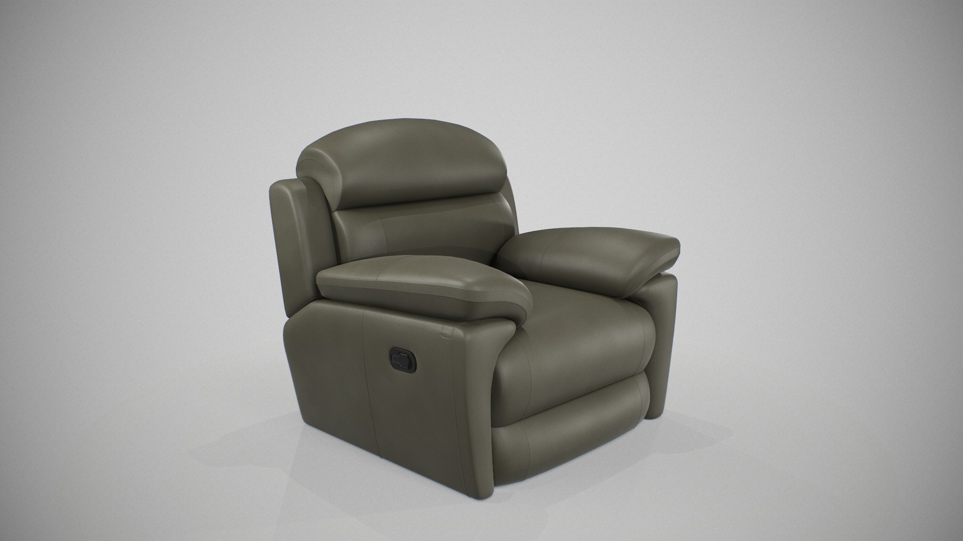 Recliner Sofa  Low-poly 3D model_1