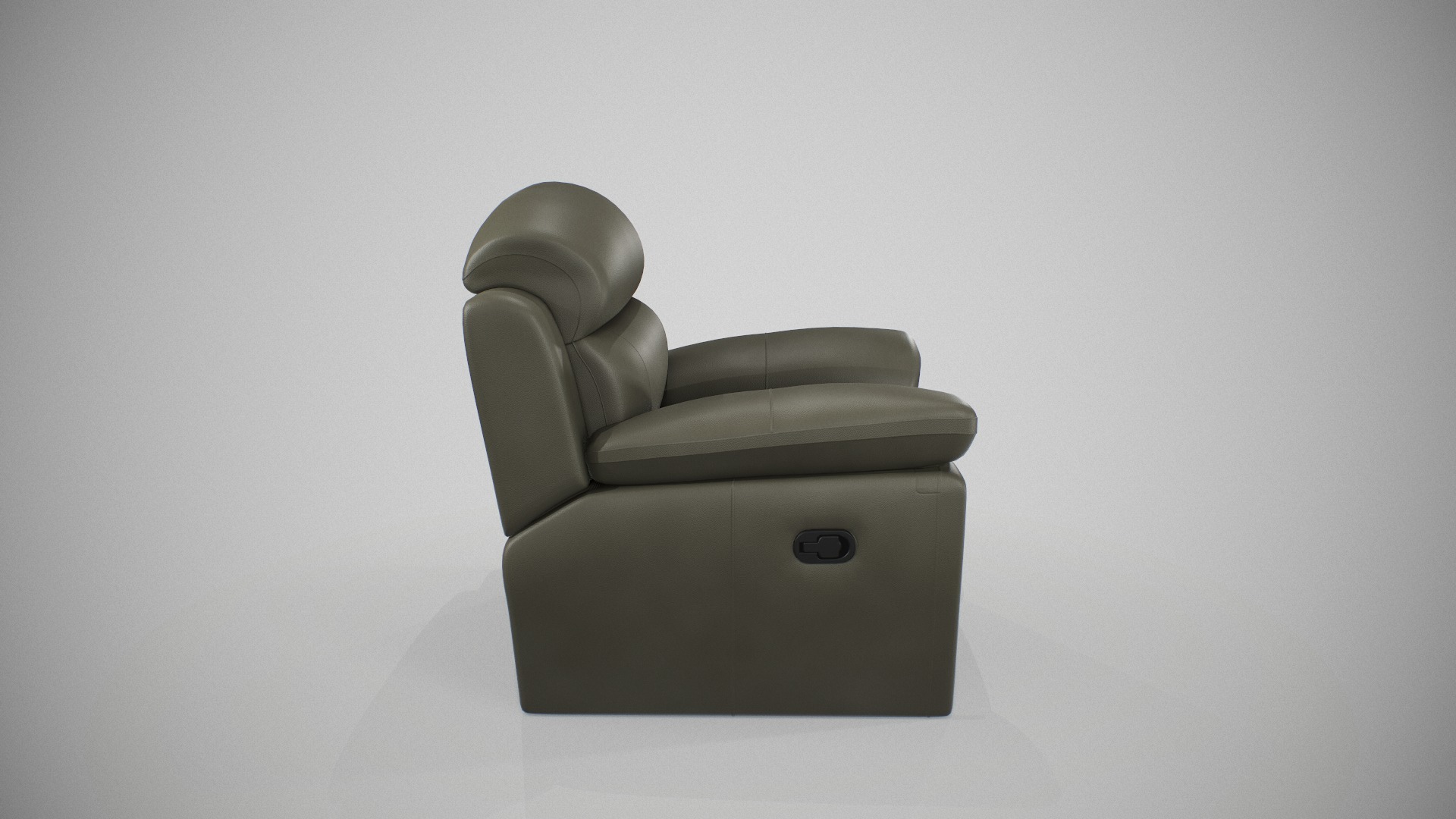 Recliner Sofa  Low-poly 3D model_2