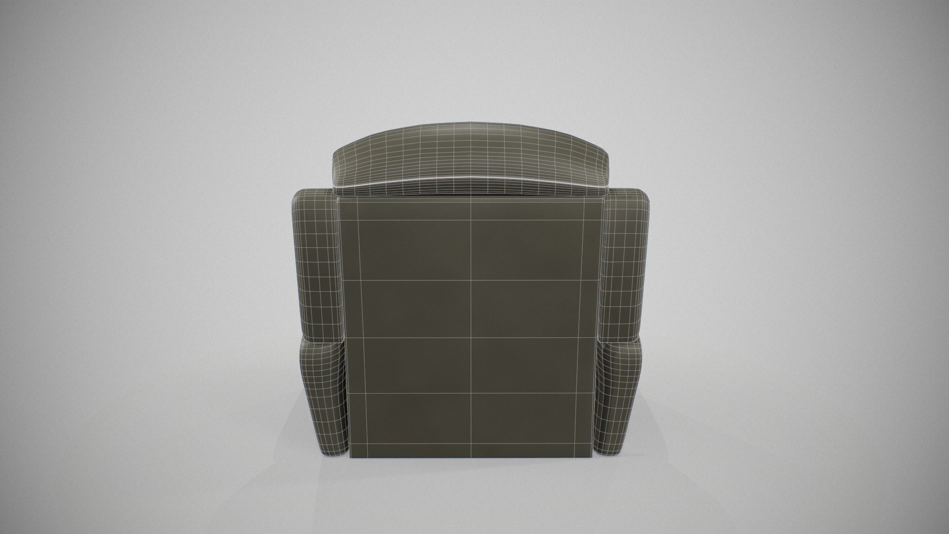 Recliner Sofa  Low-poly 3D model_8