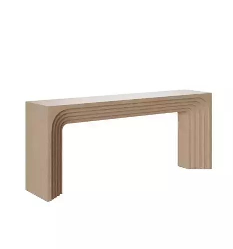 Crate and Barrel Valo Wood Console Table