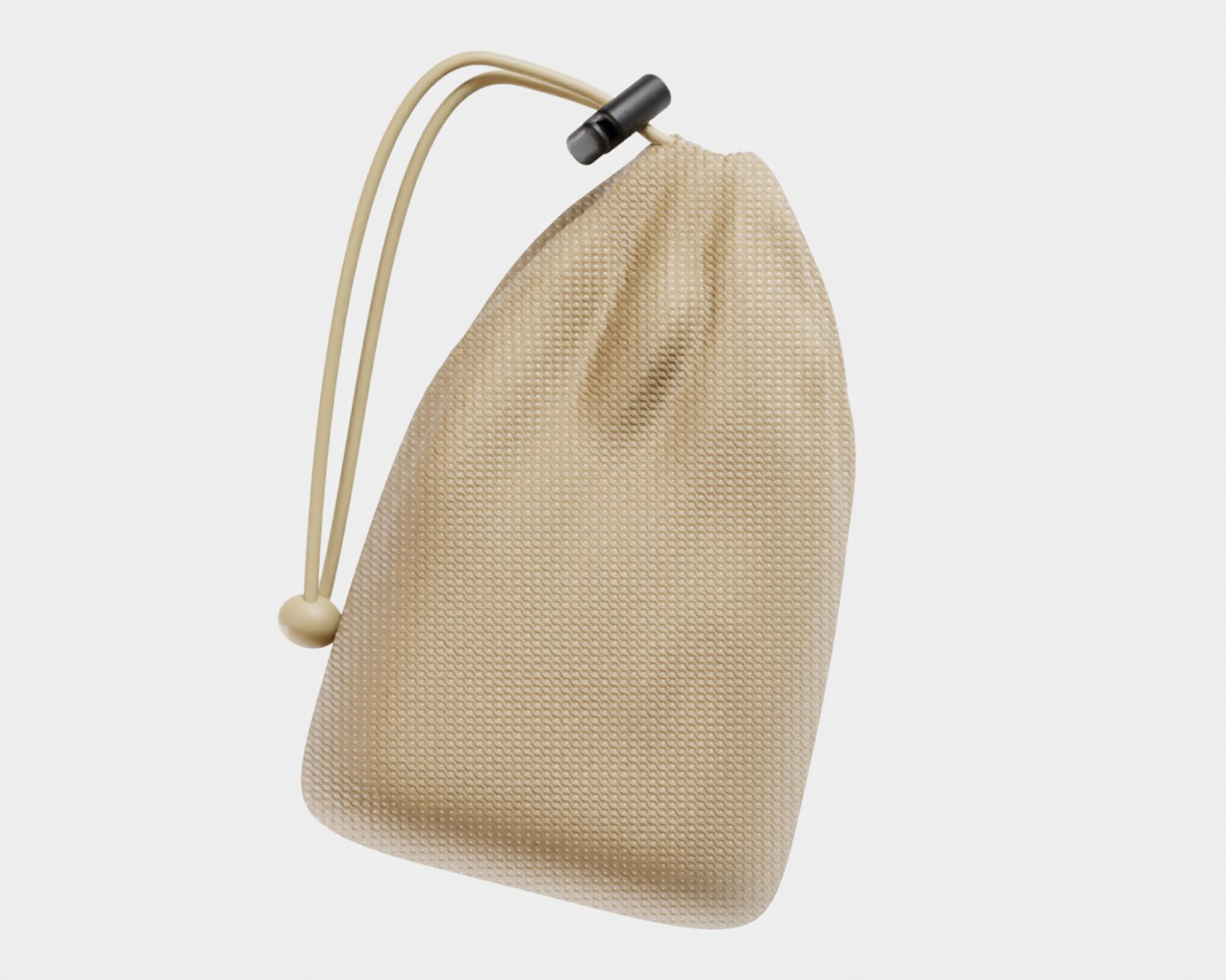 Jute bag 01 Low-poly 3D model_3