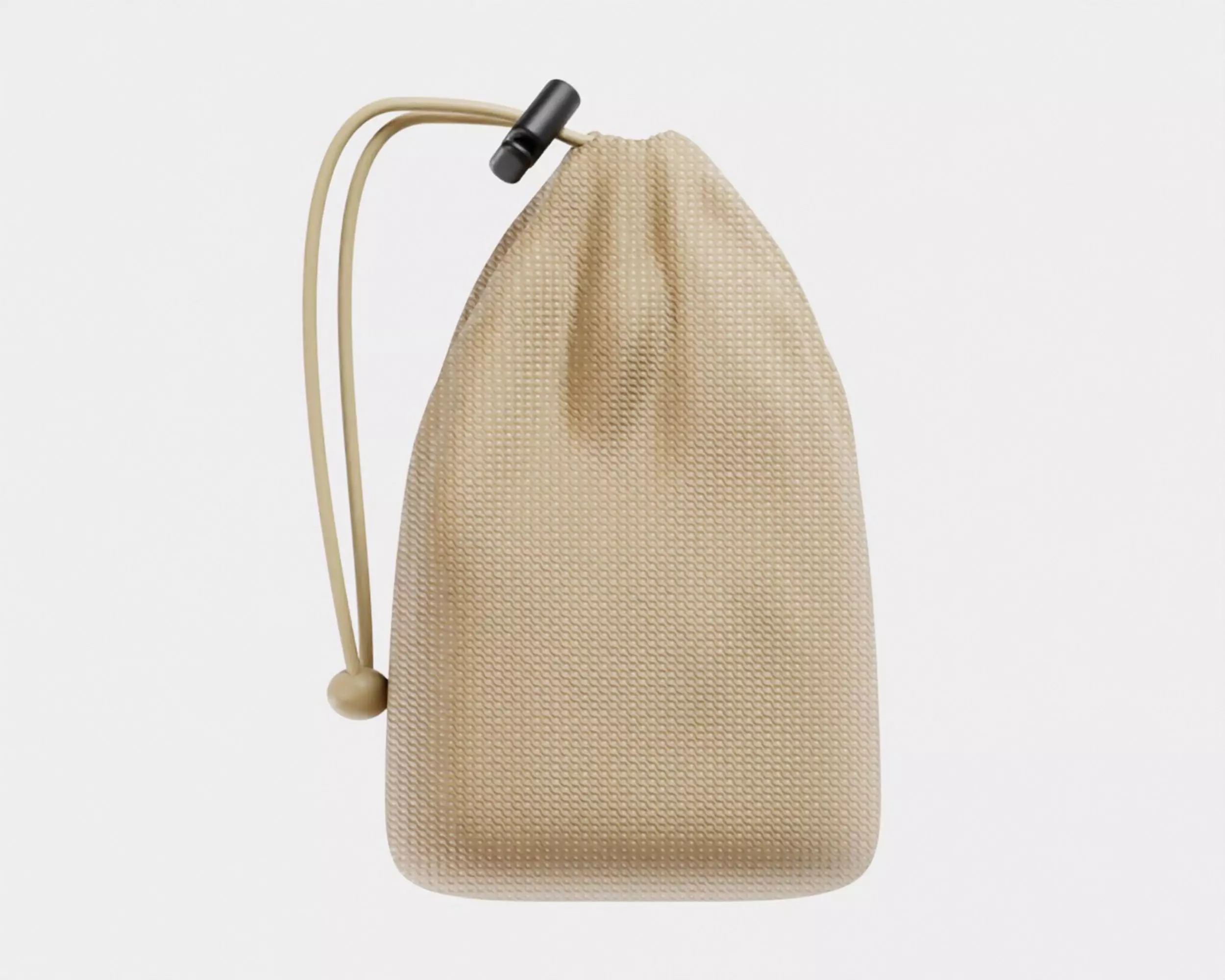 Jute bag 01 Low-poly 3D model_0