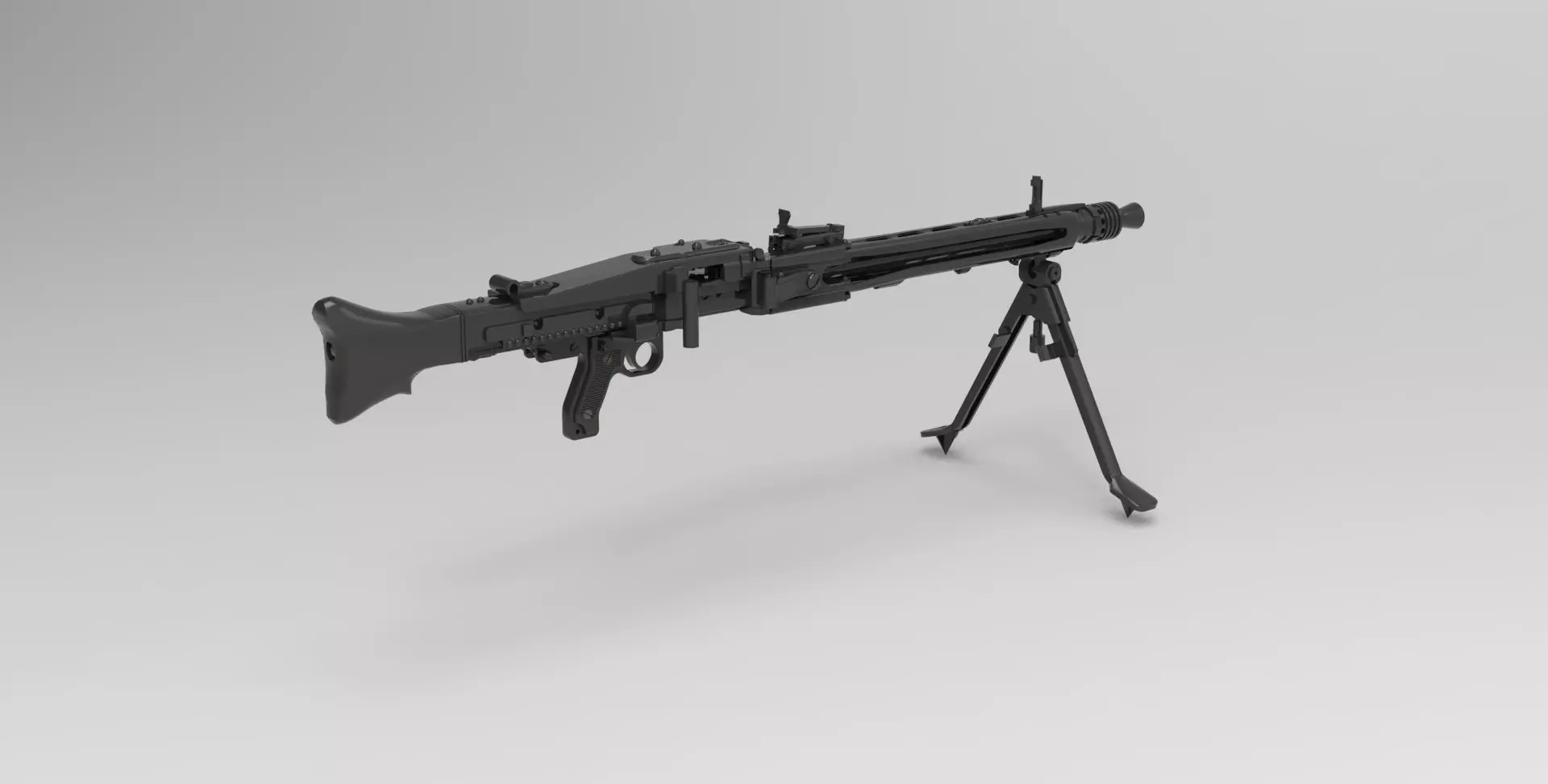 MG42 Machine Gun 3D model_0