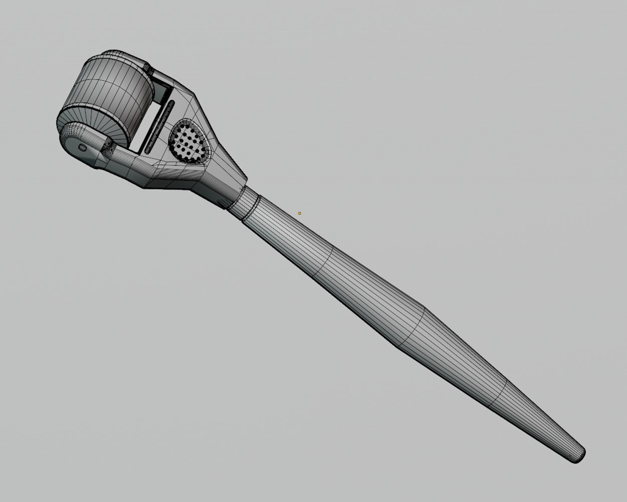 Derma Roller Low-poly 3D model_4