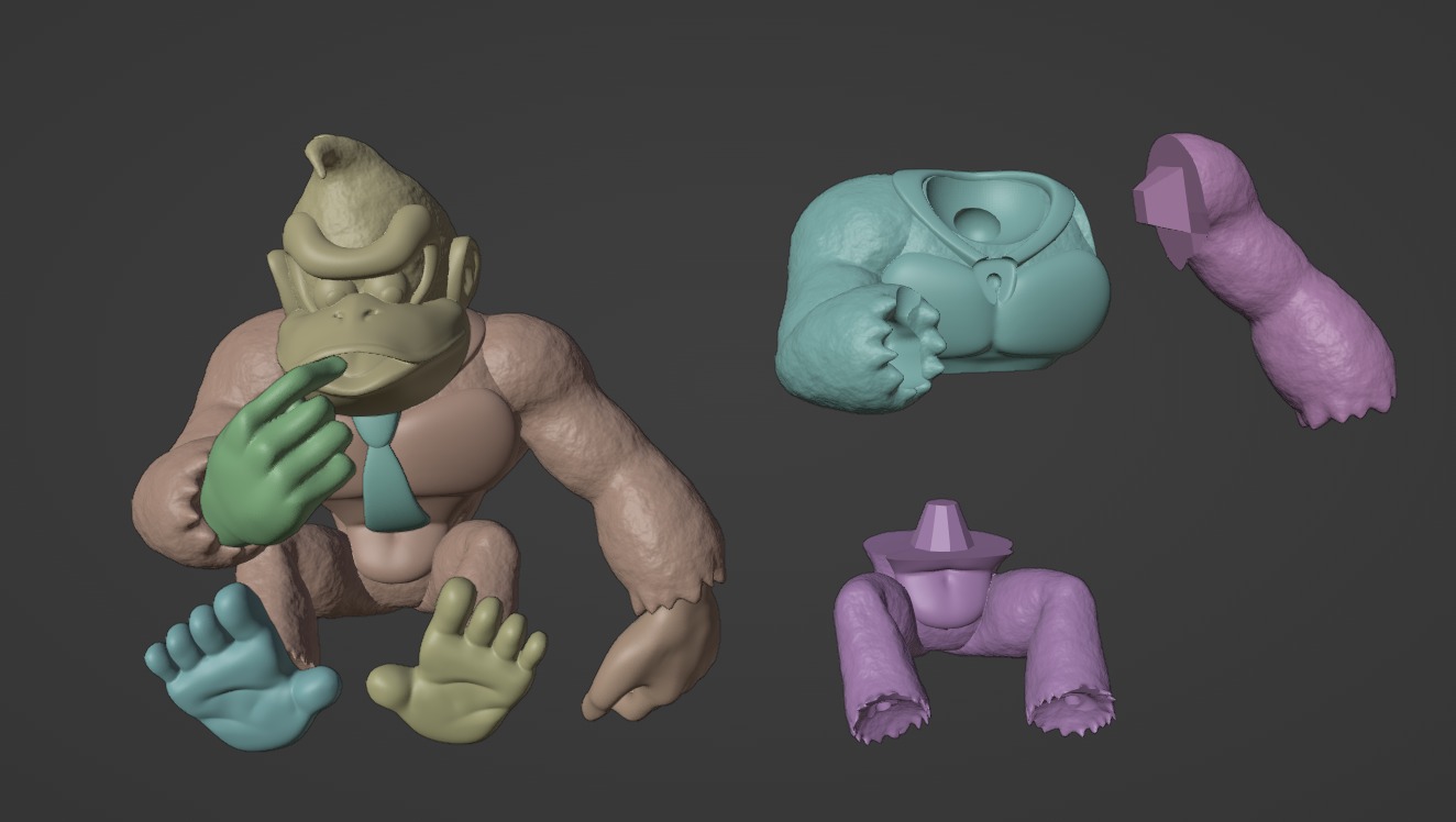 Donkey Kong - Mario Kart 64 - 2 in 1 3D print model_13