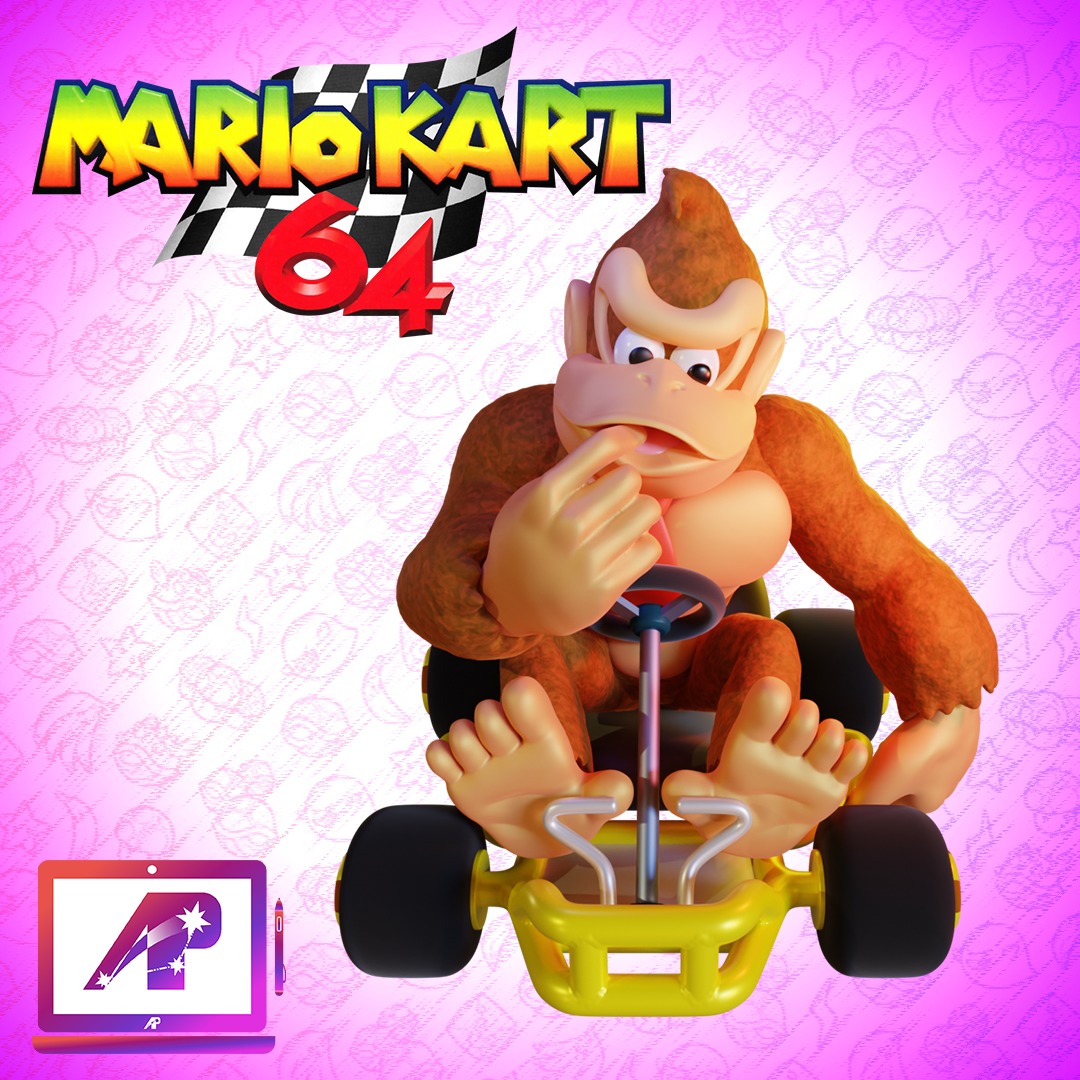 Donkey Kong - Mario Kart 64 - 2 in 1 3D print model_6