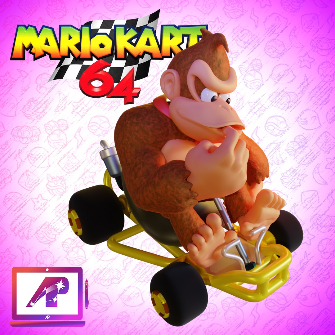 Donkey Kong - Mario Kart 64 - 2 in 1 3D print model_8