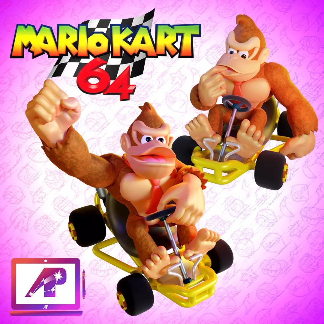 Donkey Kong - Mario Kart 64 - 2 in 1 3D print model_0