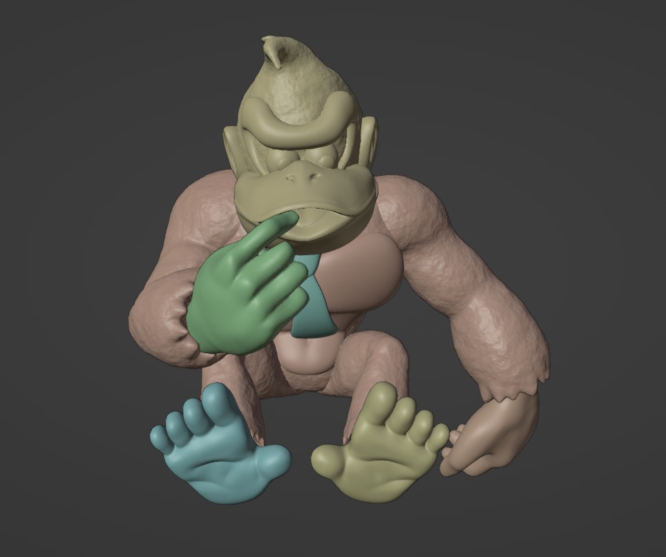 Donkey Kong - Mario Kart 64 - 2 in 1 3D print model_14