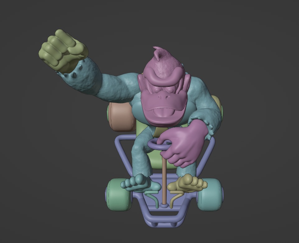 Donkey Kong - Mario Kart 64 - 2 in 1 3D print model_9