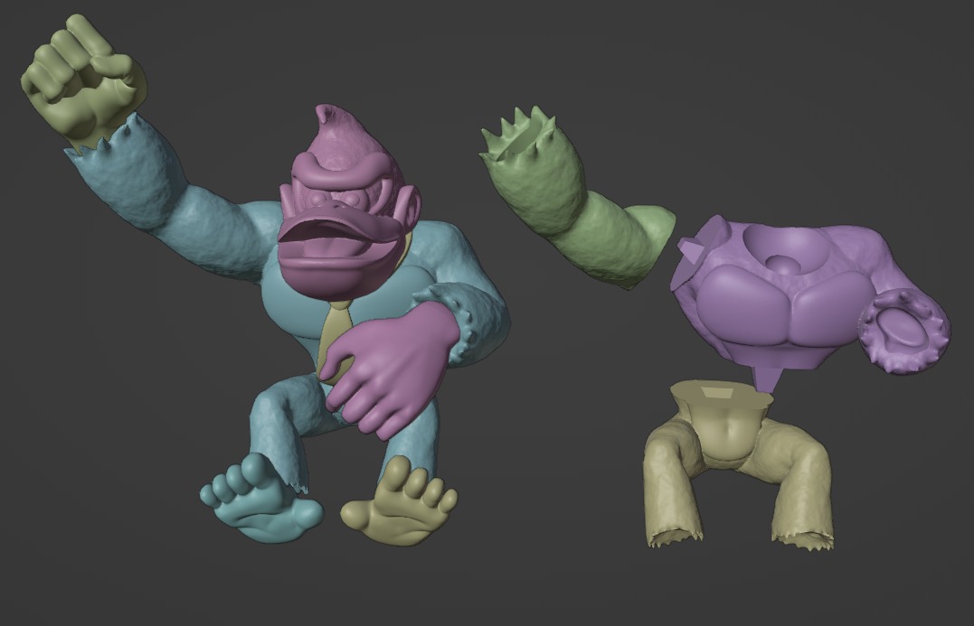 Donkey Kong - Mario Kart 64 - 2 in 1 3D print model_10