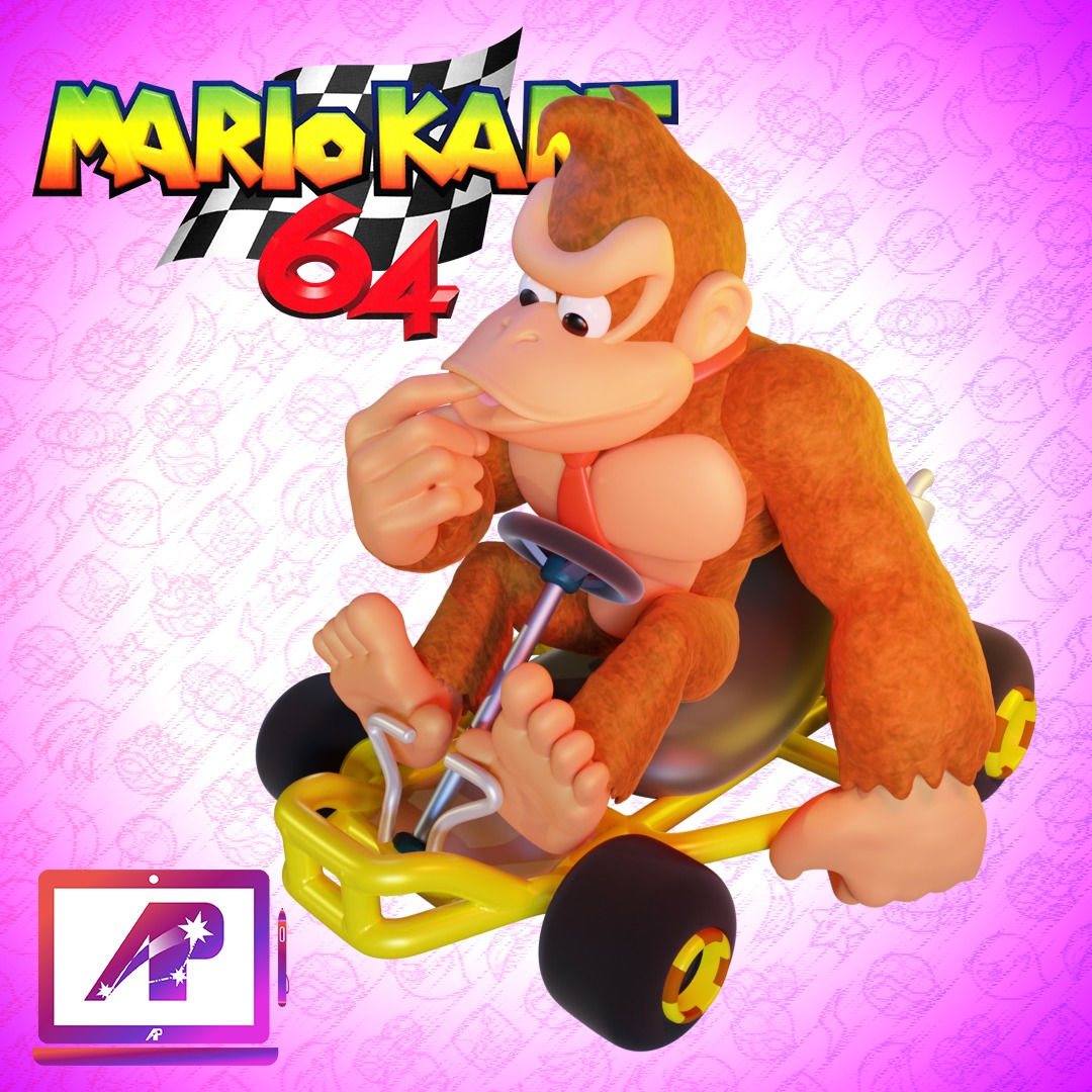Donkey Kong - Mario Kart 64 - 2 in 1 3D print model_7