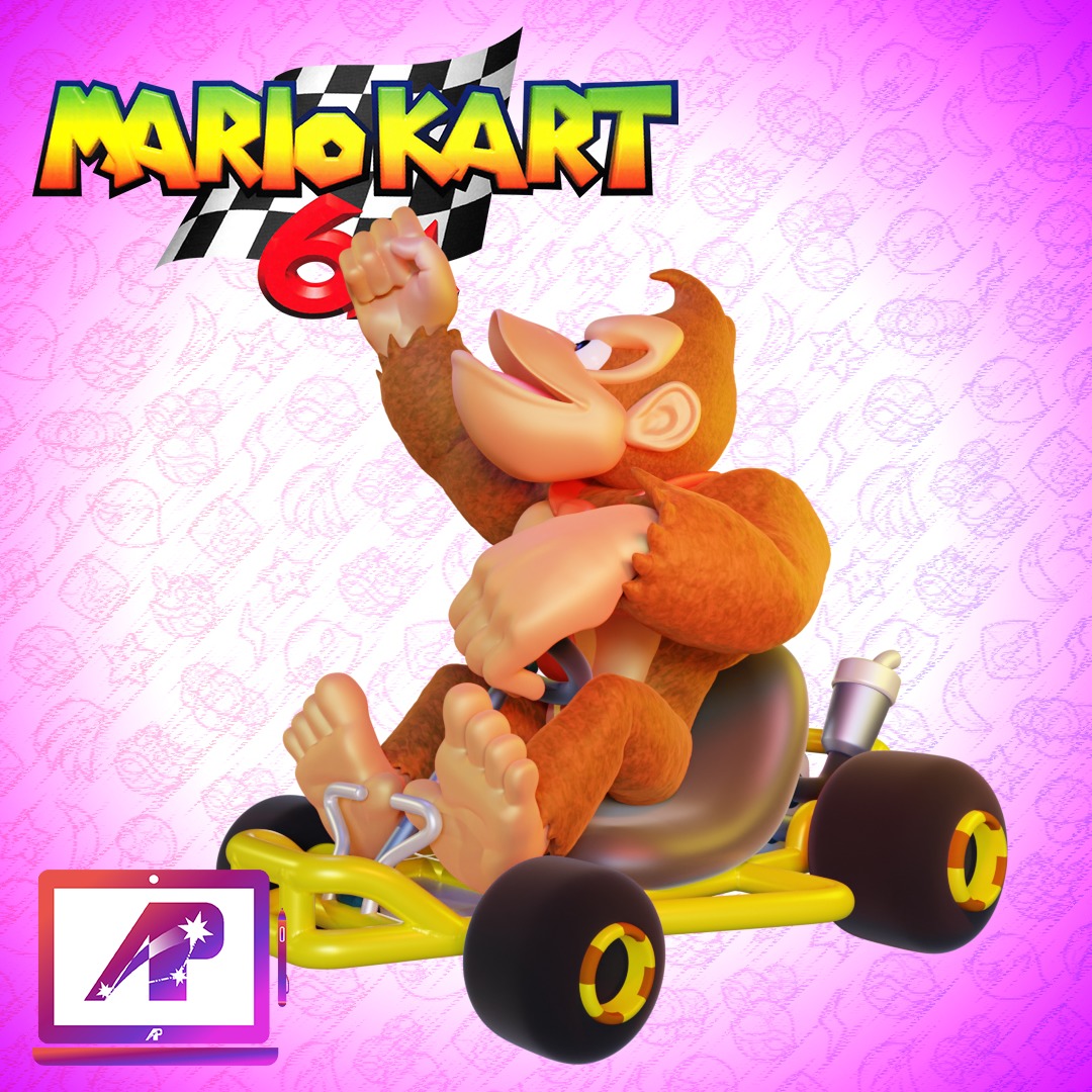 Donkey Kong - Mario Kart 64 - 2 in 1 3D print model_3
