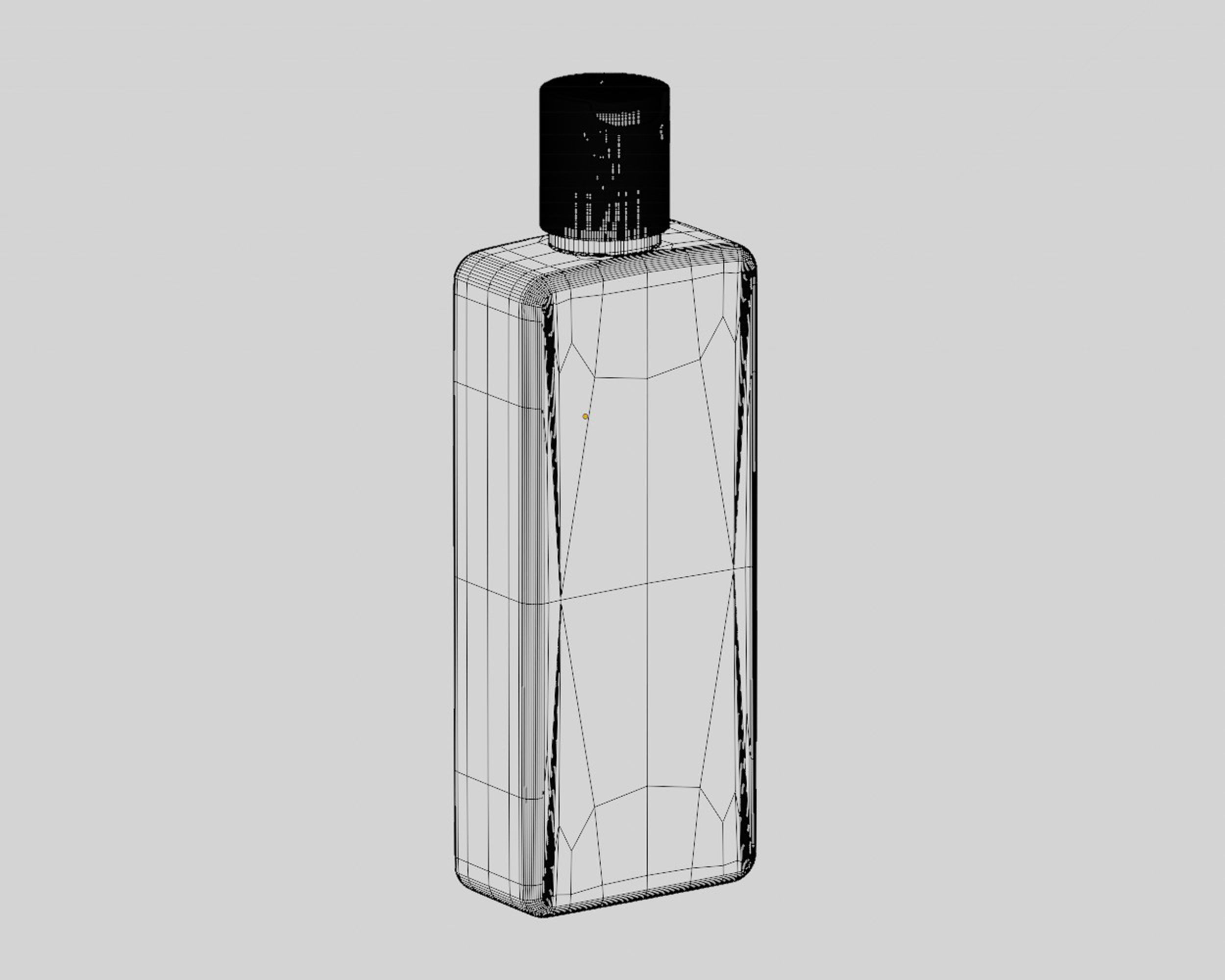 Cosmetic bottle 0001 Low-poly 3D model_5