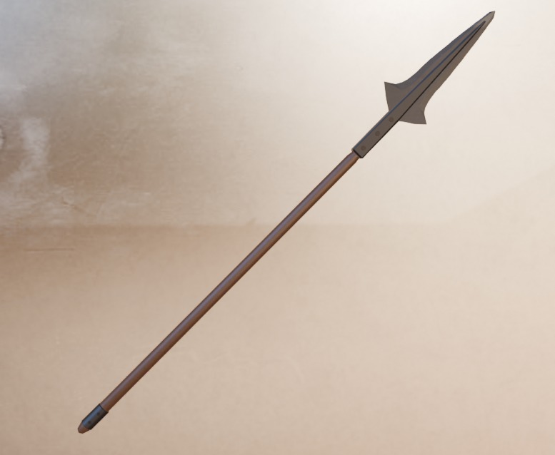 Ancient Spear Free low-poly 3D model_3