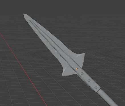 Ancient Spear Free low-poly 3D model_10