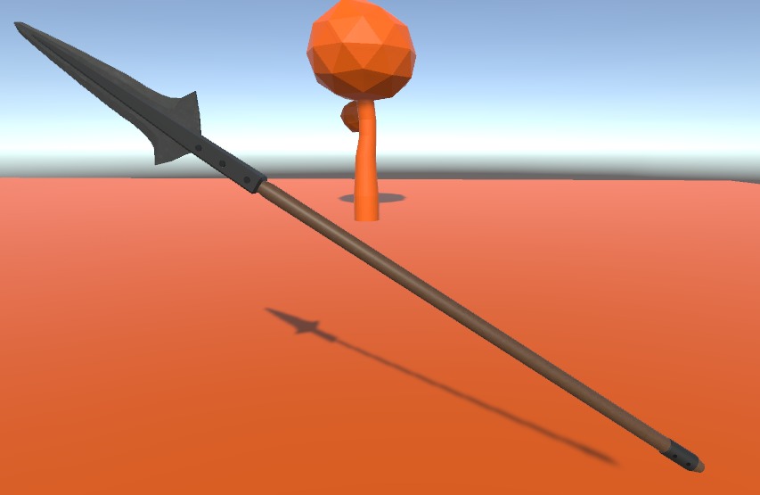 Ancient Spear Free low-poly 3D model_4