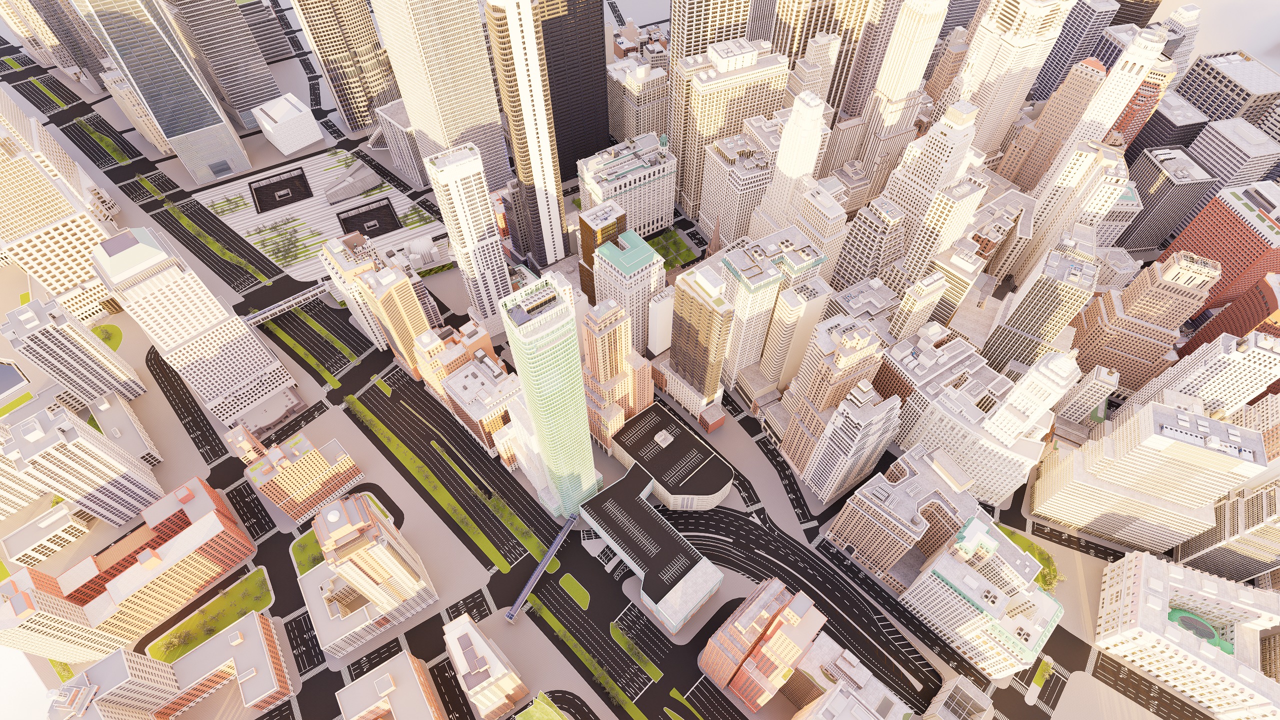 Downtown Manhattan New York 3D model_14