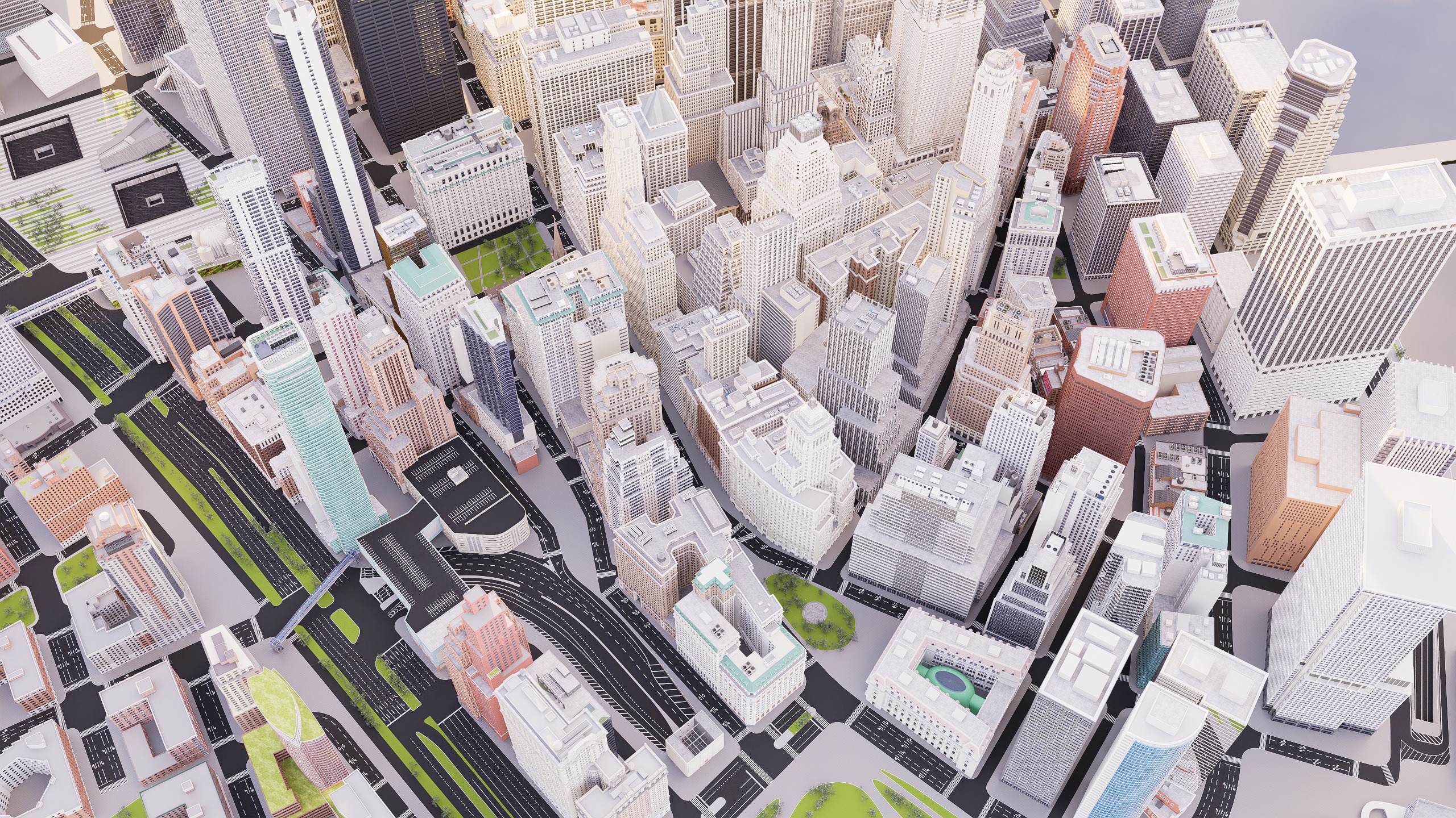 Downtown Manhattan New York 3D model_16