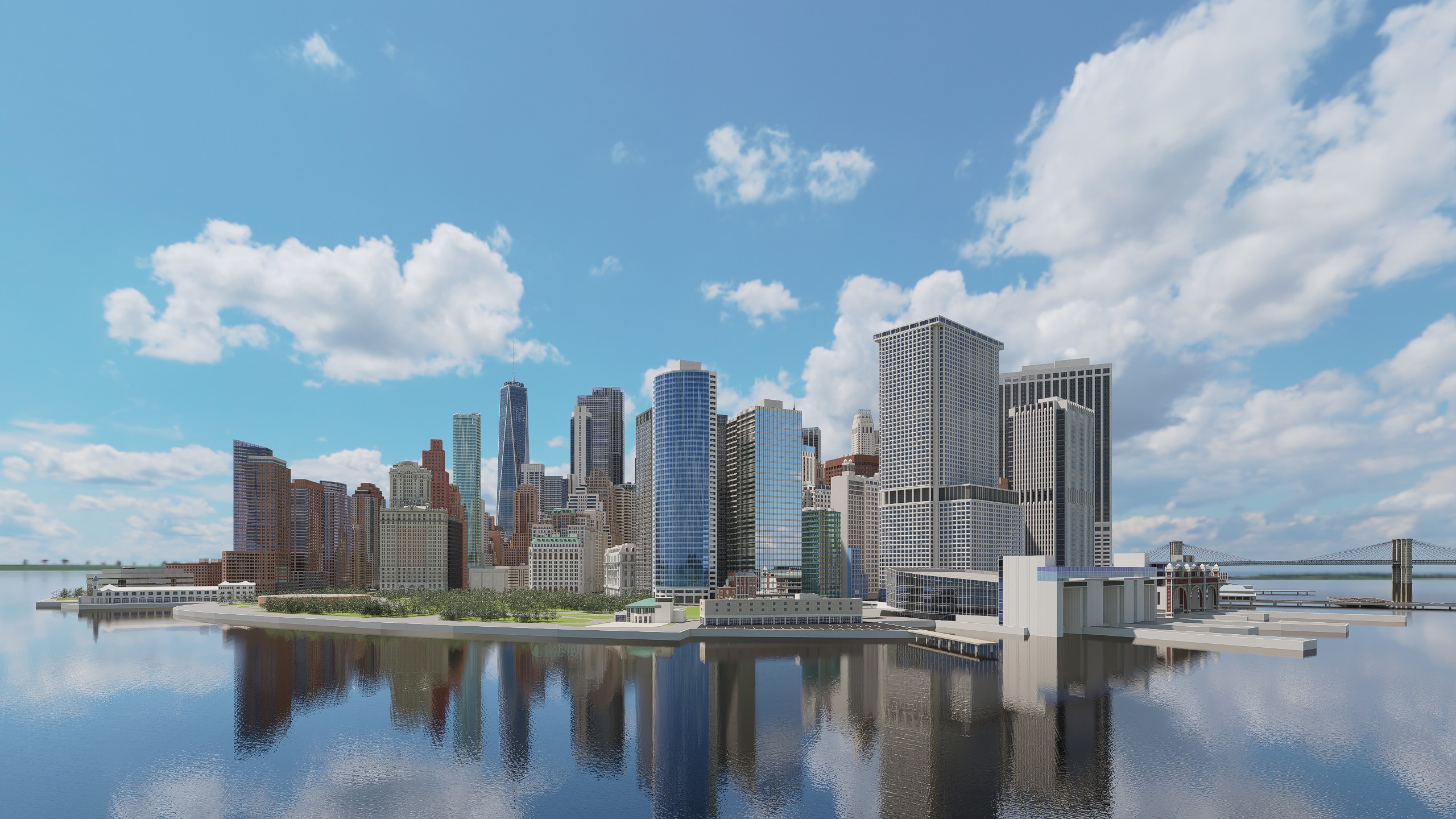 Downtown Manhattan New York 3D model_6