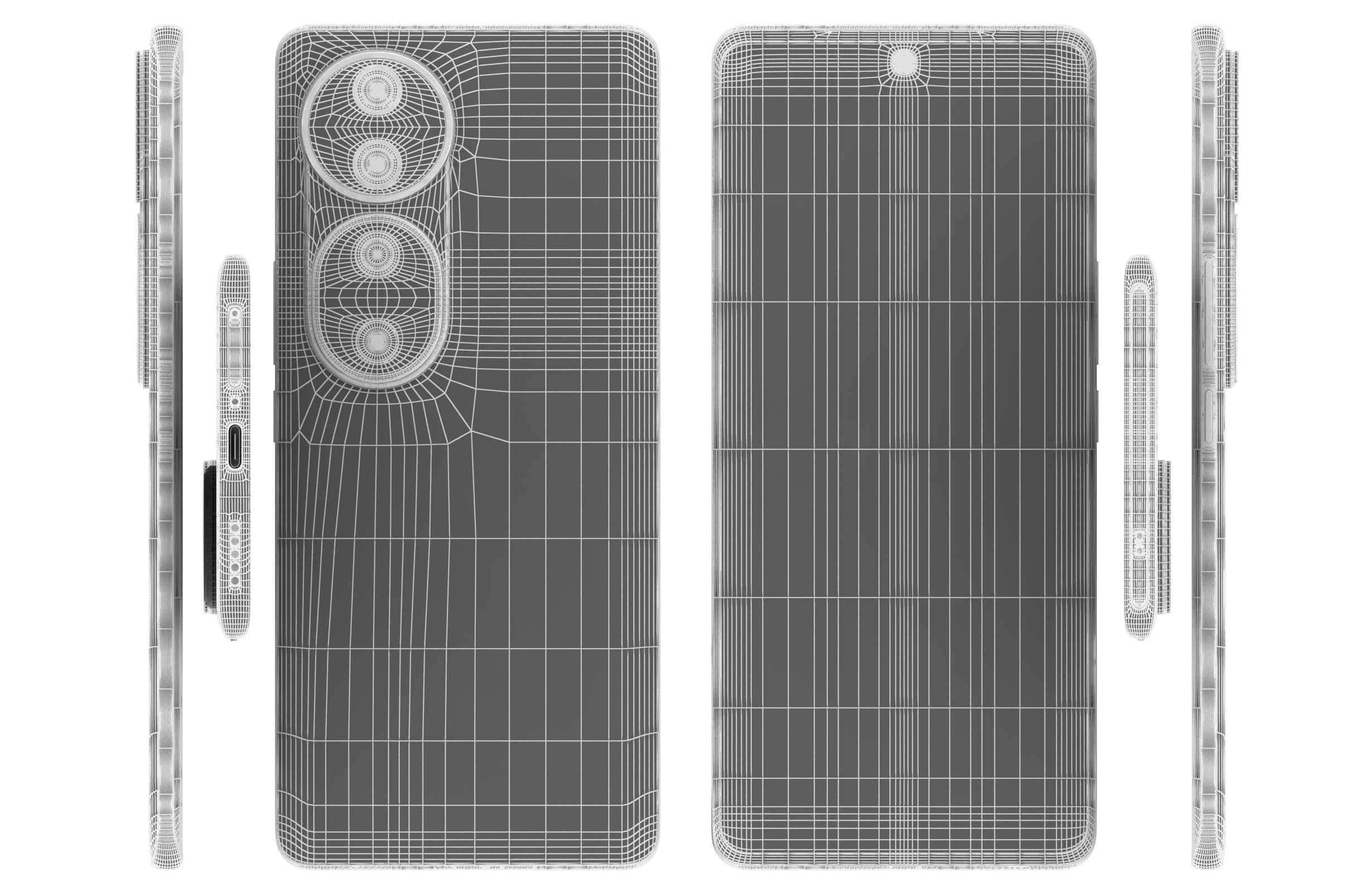 Vivo V40 Blue 3D model_17