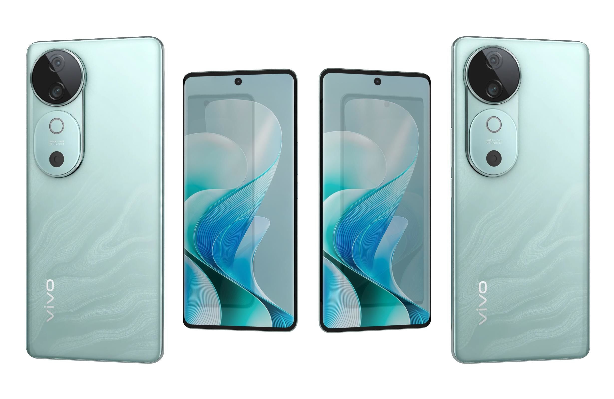 Vivo V40 Blue 3D model_3
