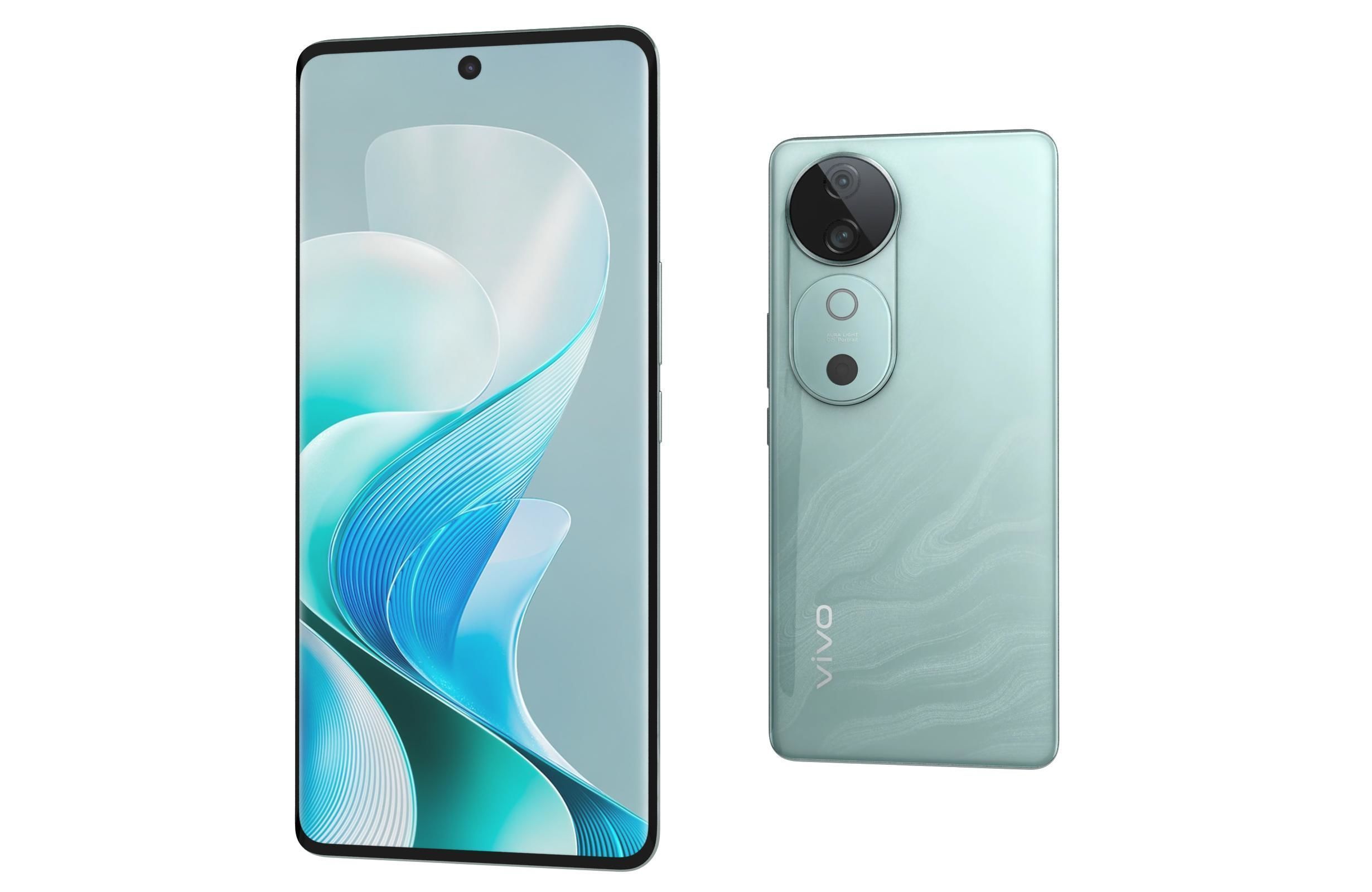 Vivo V40 Blue 3D model_6