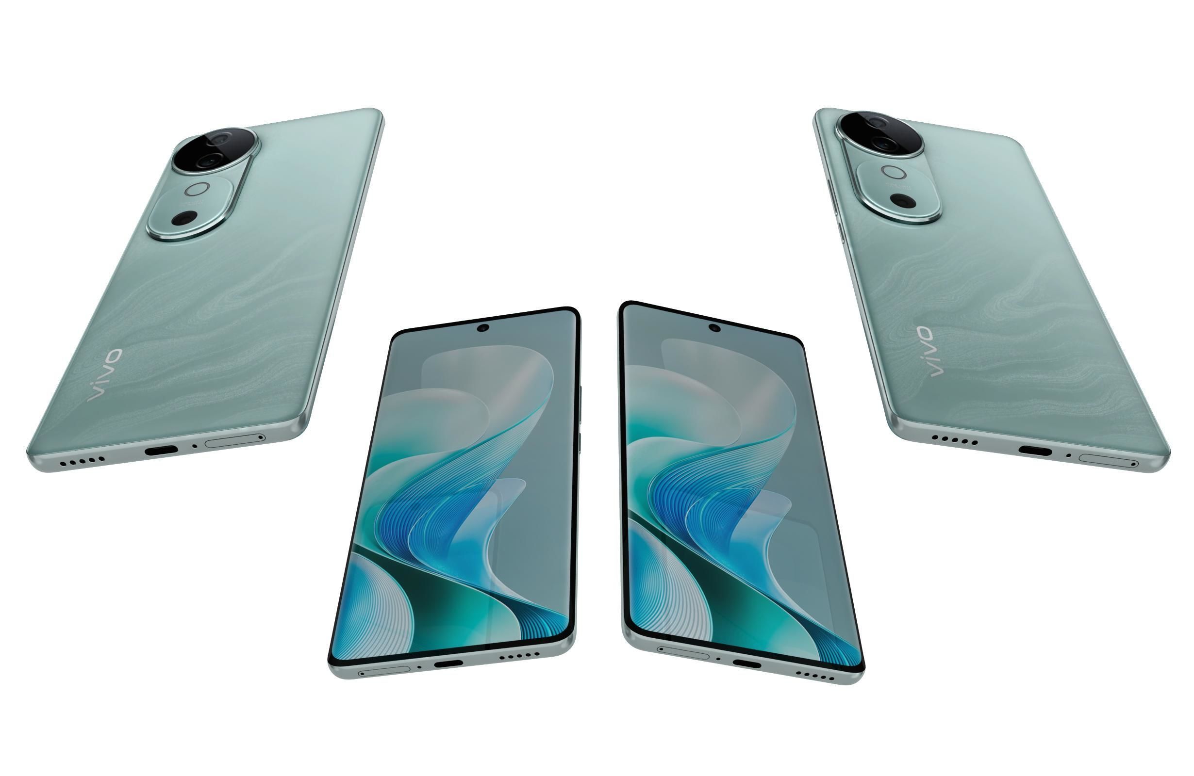 Vivo V40 Blue 3D model_5