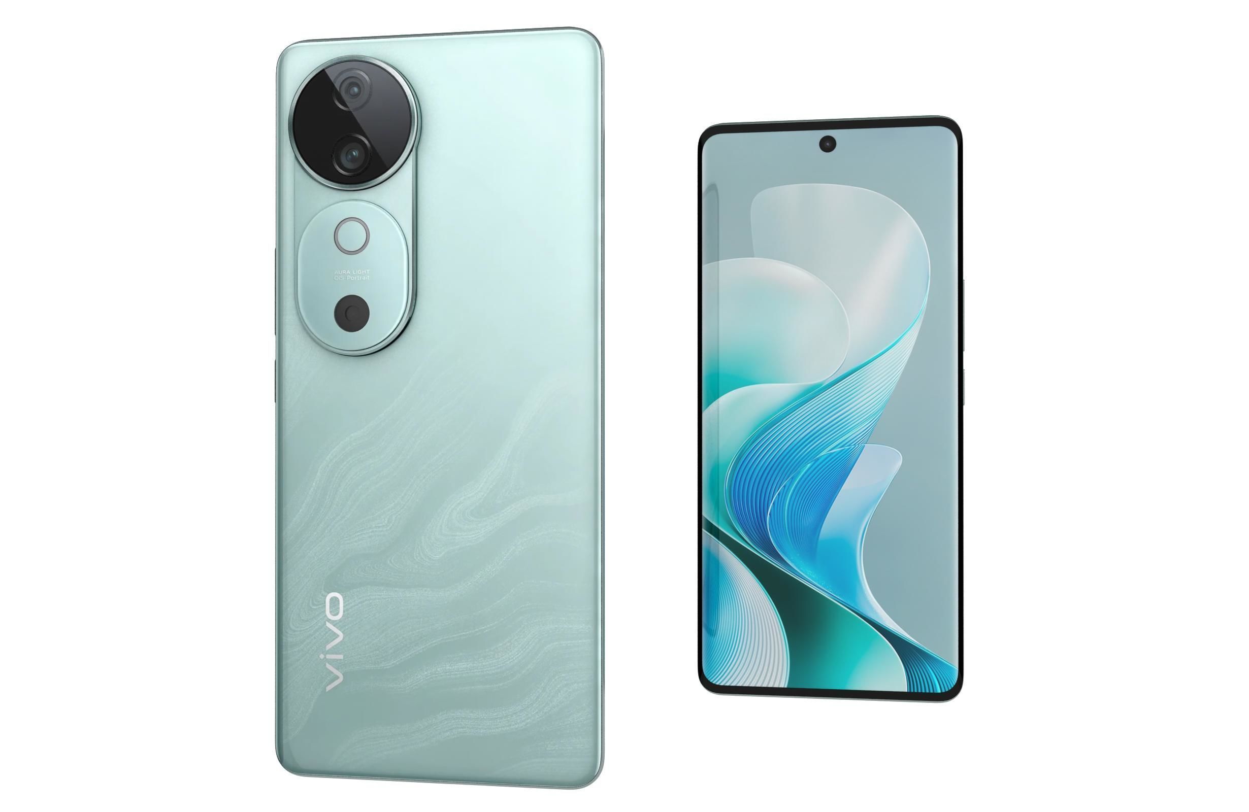 Vivo V40 Blue 3D model_7