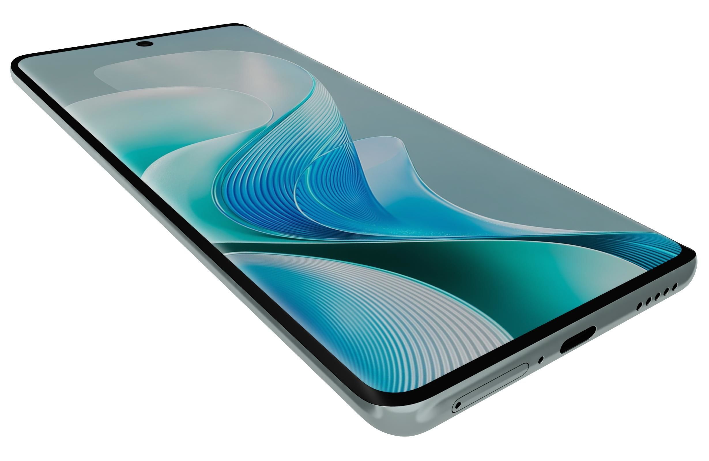 Vivo V40 Blue 3D model_12
