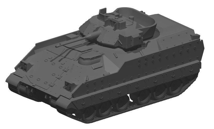 M2A2 Bradley 3D print model_1