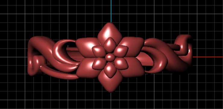 flower ring 3D print model_14