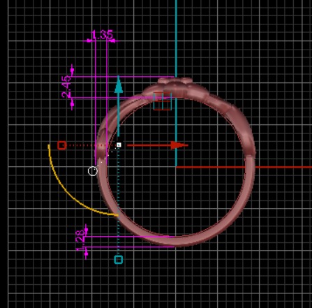 flower ring 3D print model_12