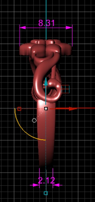 flower ring 3D print model_13