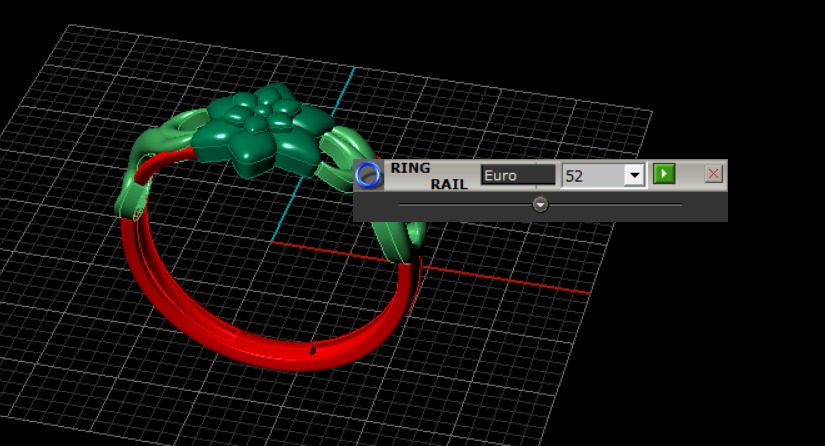 flower ring 3D print model_7