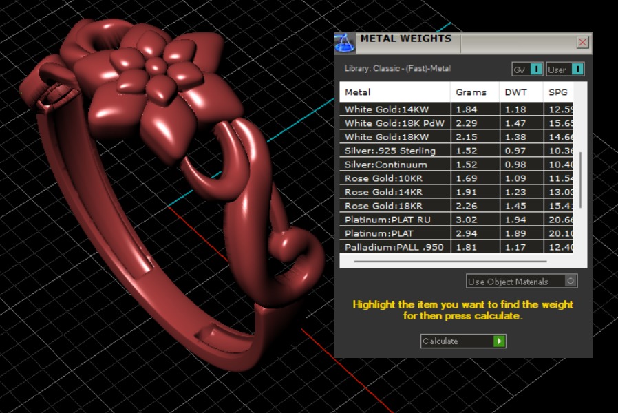 flower ring 3D print model_10