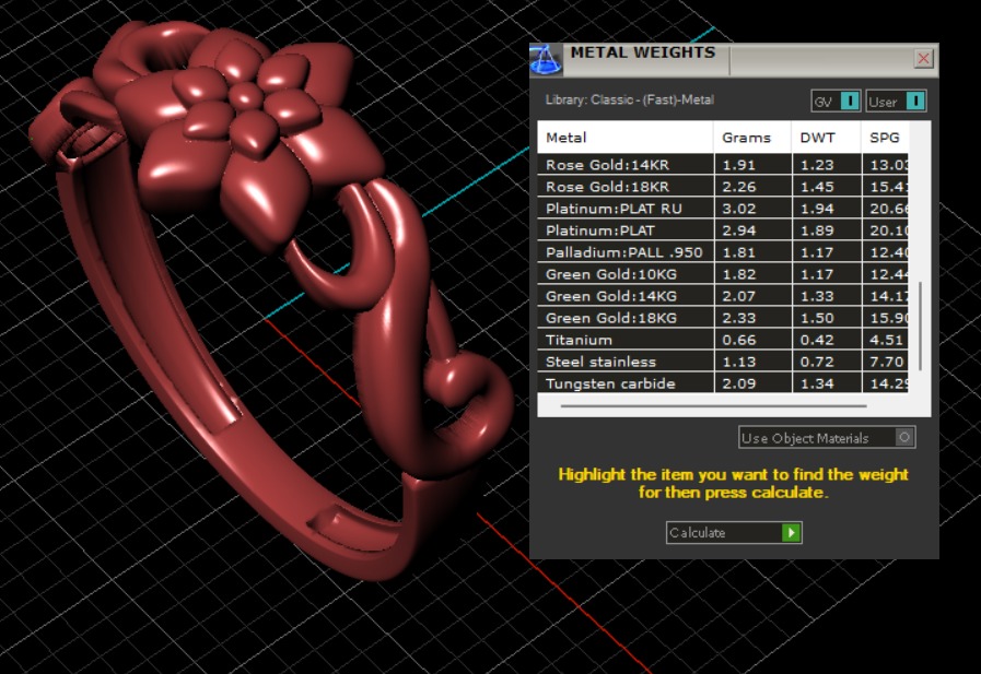 flower ring 3D print model_11