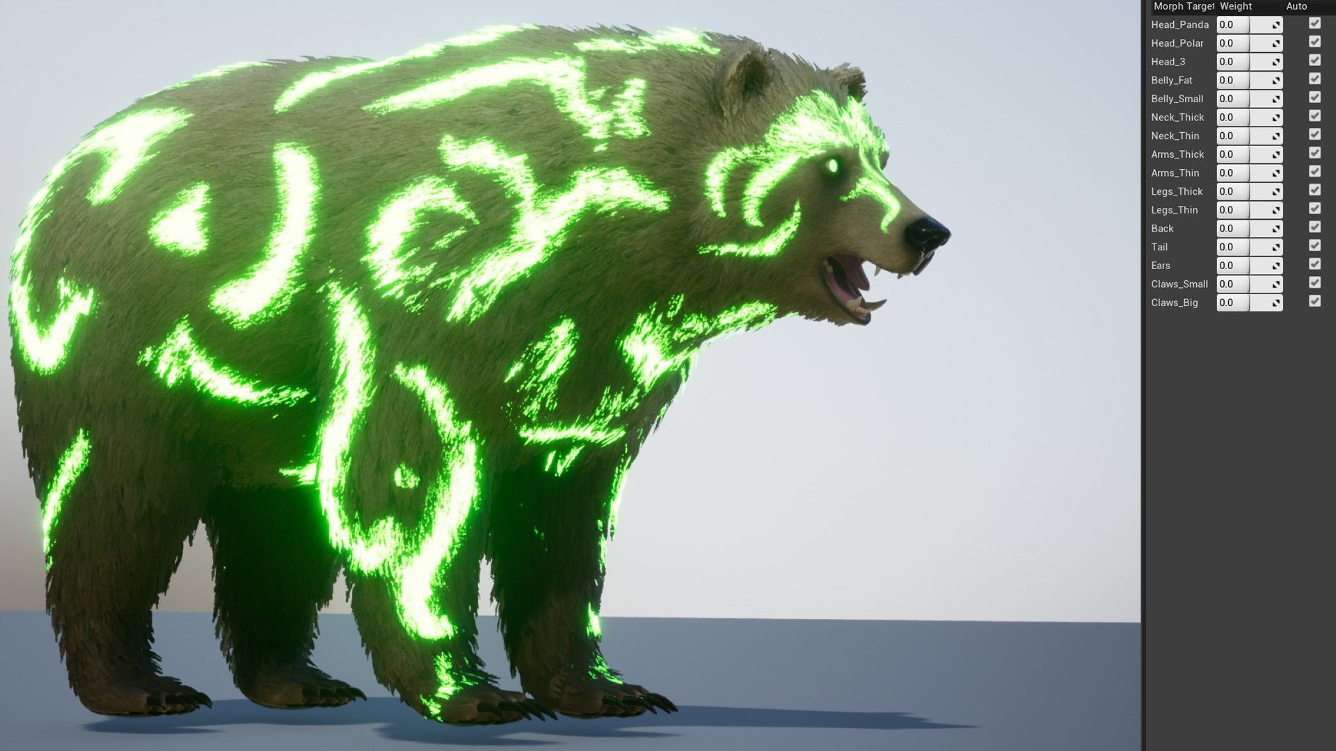 Realistic Bears Low-poly 3D model_20