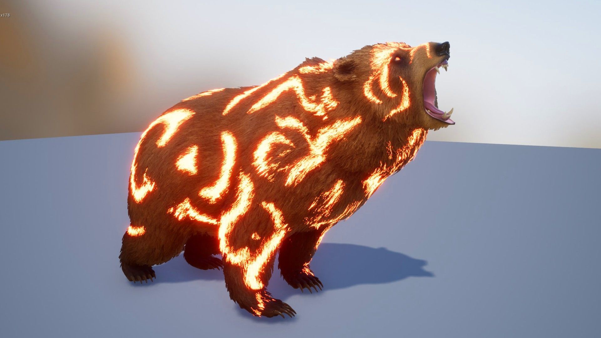 Realistic Bears Low-poly 3D model_23