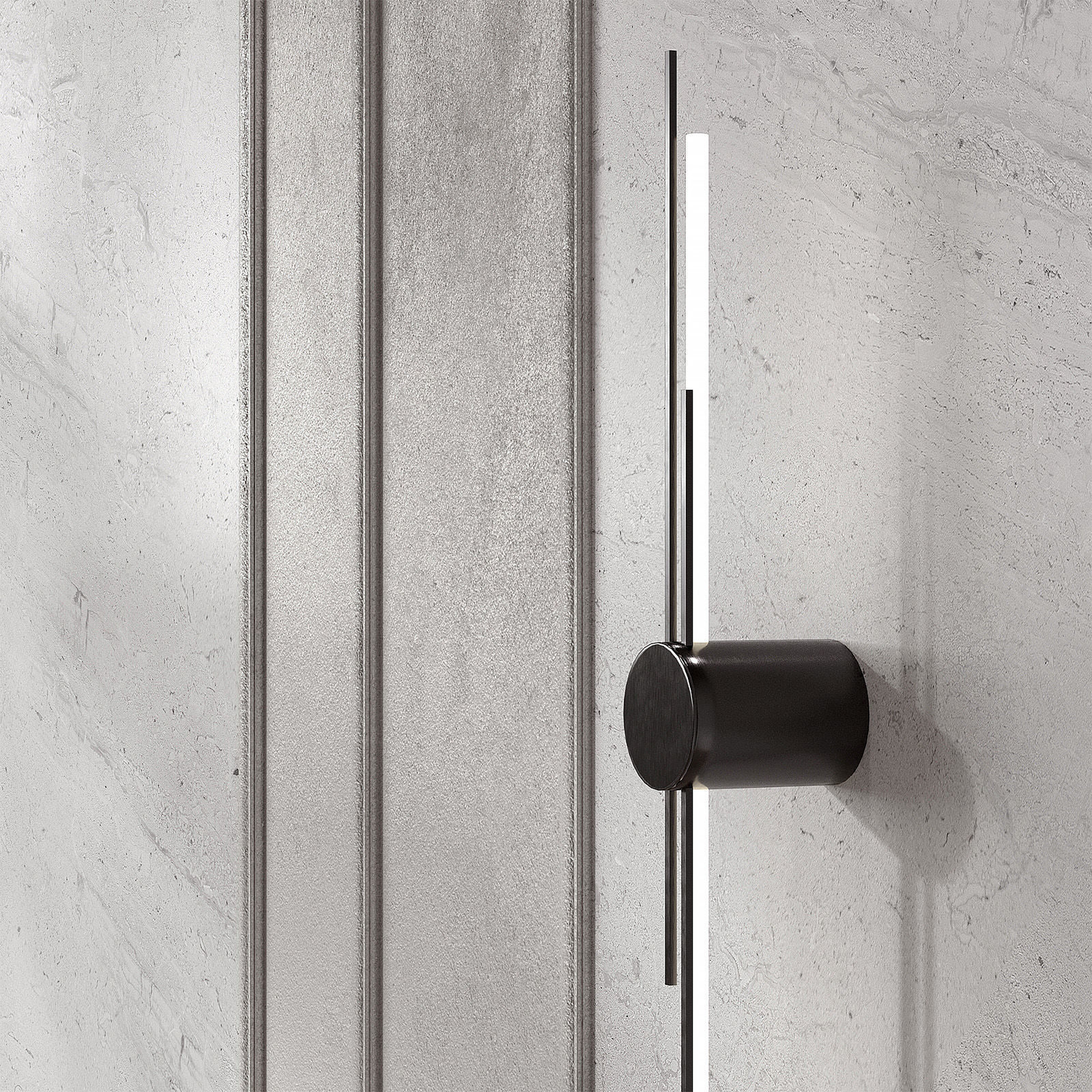 Wall decoration kit with moldings 3D model_2